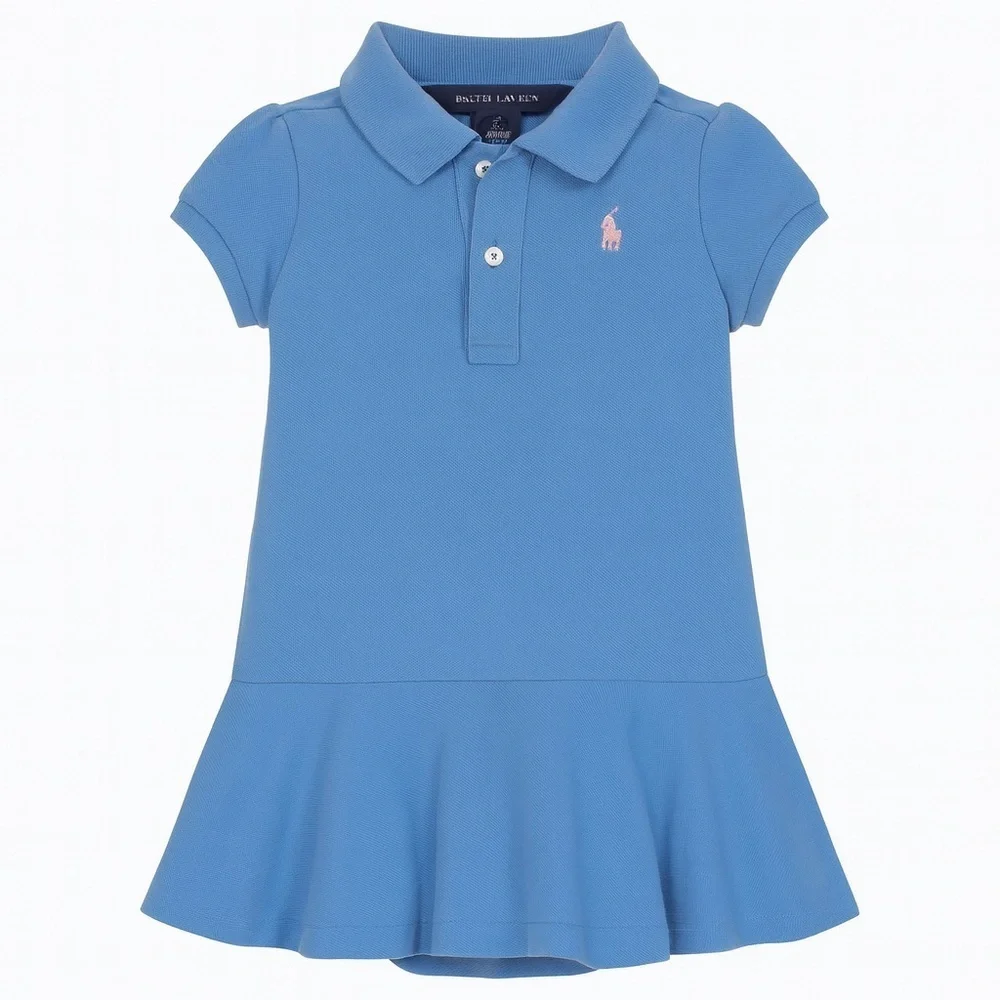 Ralph Lauren Blue Toddler Polo Dress